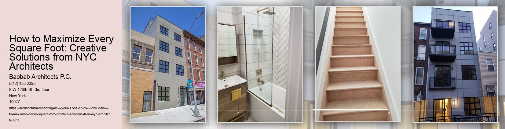 How to Maximize Every Square Foot: Creative Solutions from NYC Architects